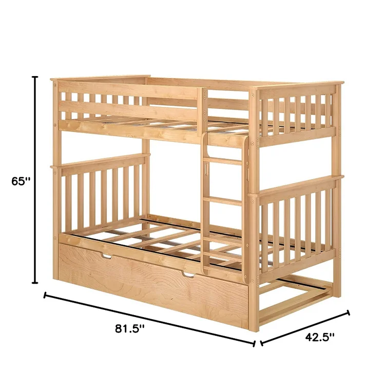 solid wooden kids bunk bed children bunk bed bedroom furniture modern kids bed