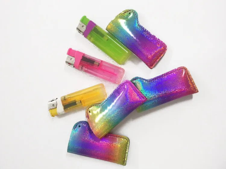 Creative neoprene glitter cigarette lighter sleeve holder