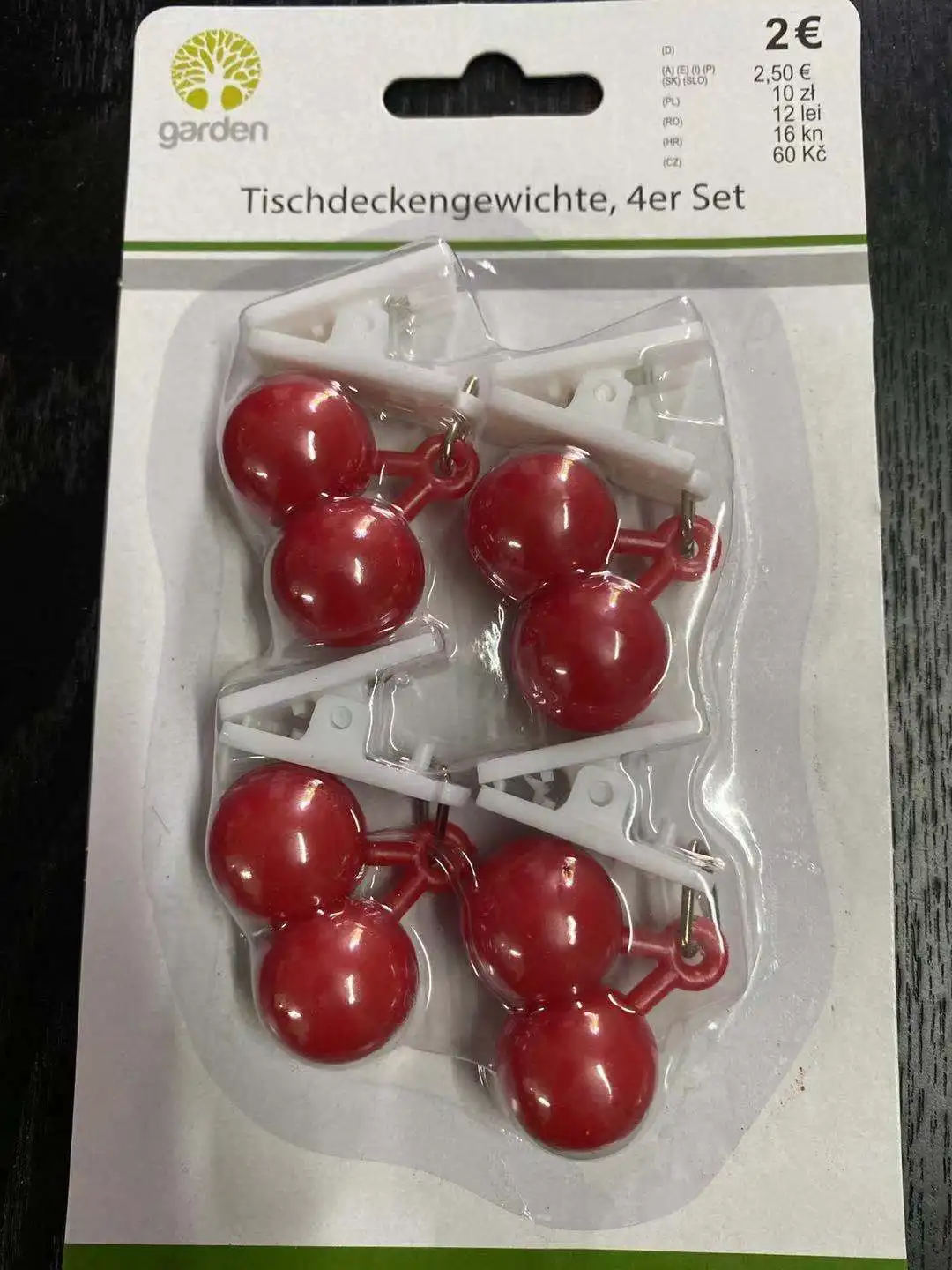 Metal Decorative Tablecloth Weight Clip With Fruit Design tafelkleed clip