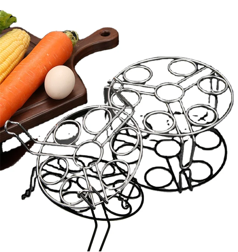 Stackable Egg Steamer Rack Air Fryer Pressure Cooker Double-Layer Steaming Grid Stand Tray Non-Stick Cookware Kitchen Utensils