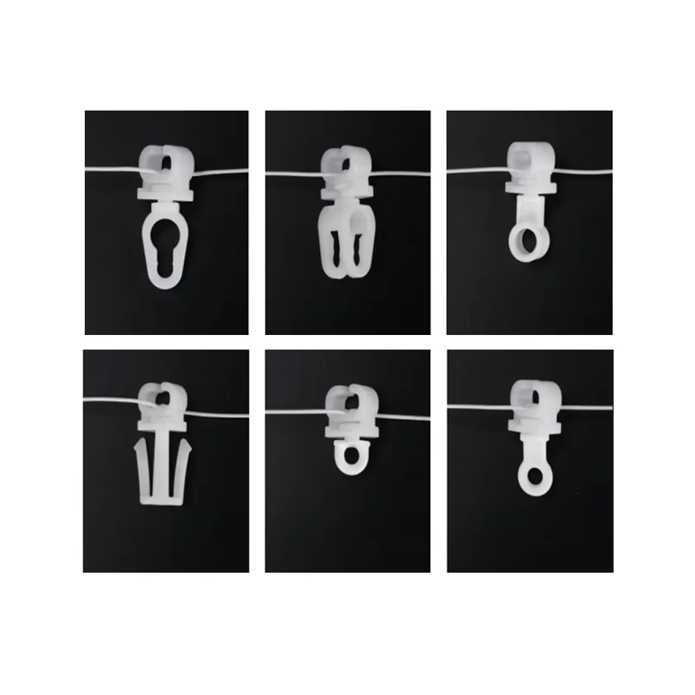 Customized Services Pom Material Rolling Friction Curtain Slider for Tent Windows Curtain Hanger