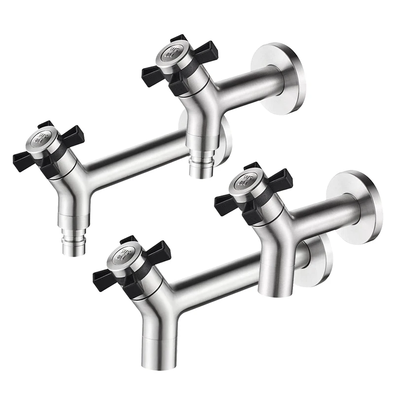 Настенный кран для стиральной машины с одним отверстием, современный быстрооткрывающийся кран из нержавеющей стали