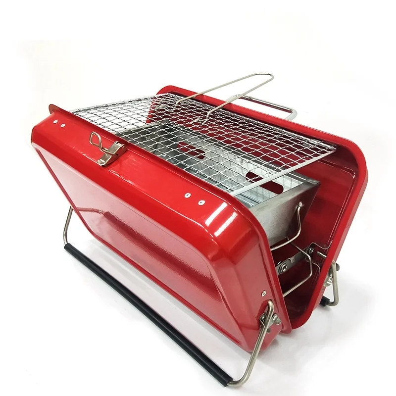 New Suitcase Design Camping Grills Outdoor Portable Folding Stainless Steel Charcoal BBQ Grill