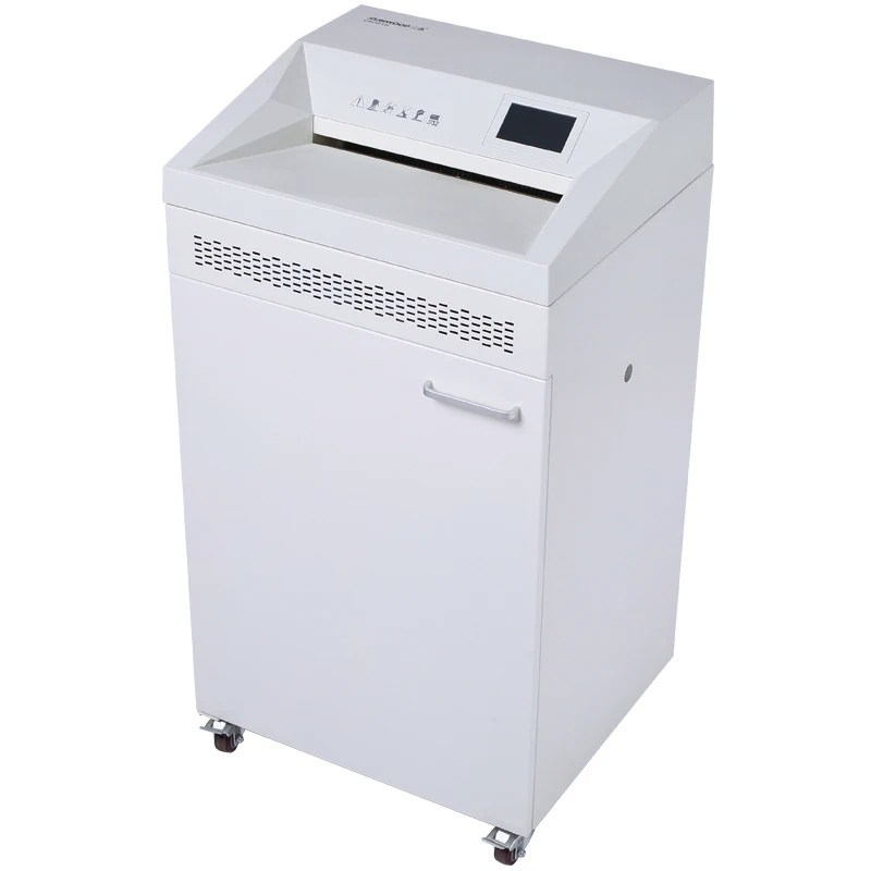 SUNWOOD Heavy  Duty Paper shredder machine 3.8X48 mm 32 Sheets Cross-cut Industry shredder Grey Paper Credit Cards CM301D