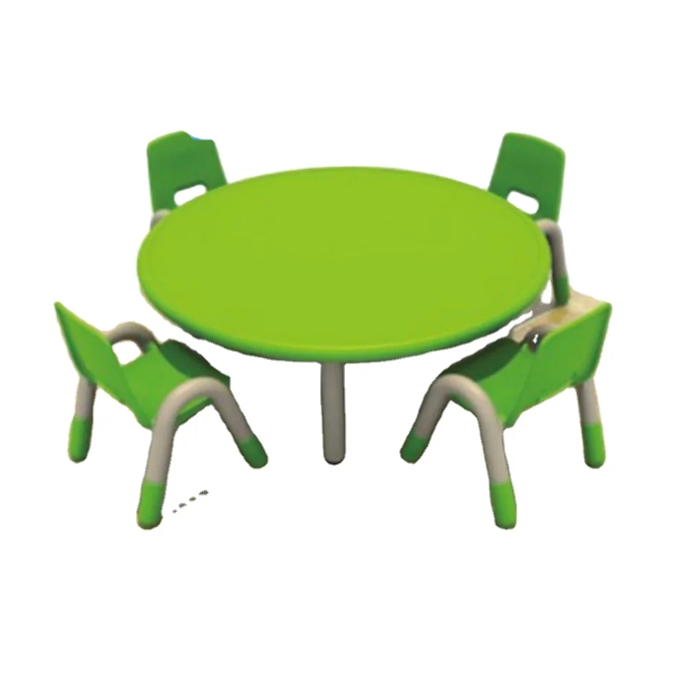 YL6102 Wholesale kindergarten square table and chair , plastic children desktop and chairs