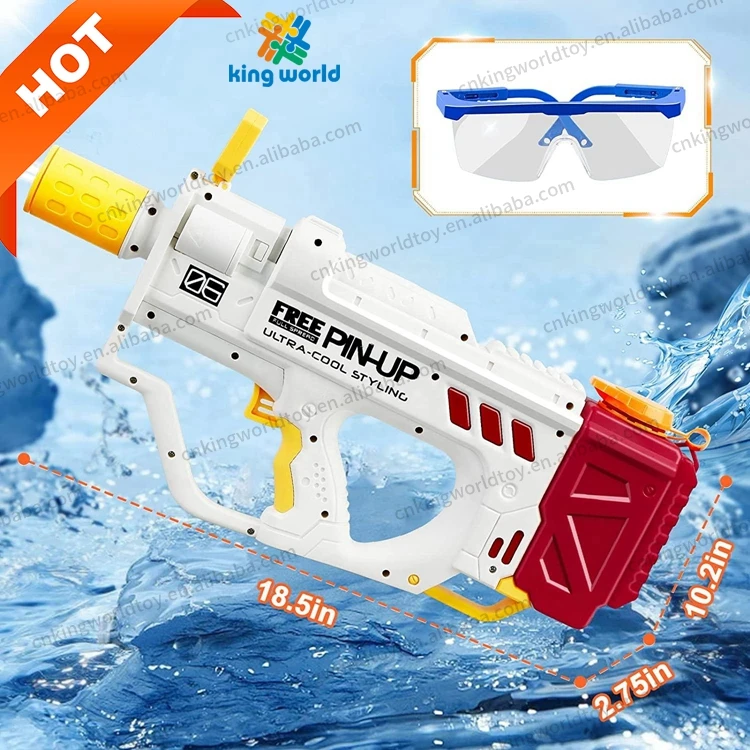 Wholesale 2024 Gun Water Electric for Kids 32 FT Automatic Water Gun Electric Pool Summer Outdoor Toys 800CC High Capacity