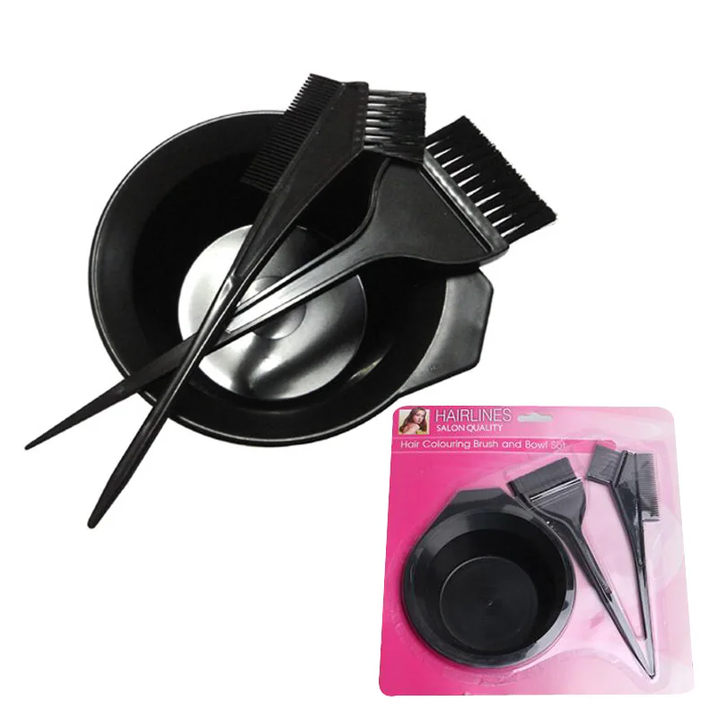 Disposable Hair Dye Set with Hair Tint Brushes and Hair Dye Mixing Bowl