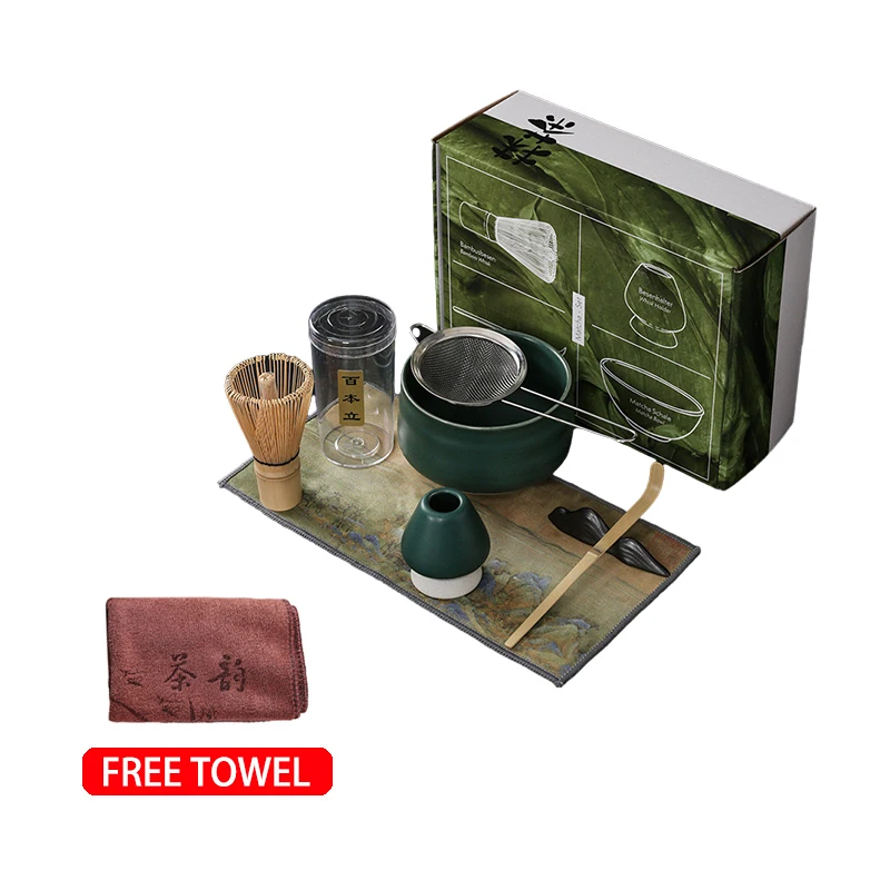 Бесплатный образец чайного набора Matcha с миской и венчиком набор Matcha стартовый набор Matcha набор для церемонии Matcha японский набор для чайной церемонии