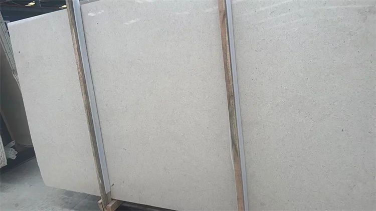 Portugal Moca Cream Limestone Slab Modern Design Polished Surface for Villa Exterior Wall and Floor Wholesale Price
