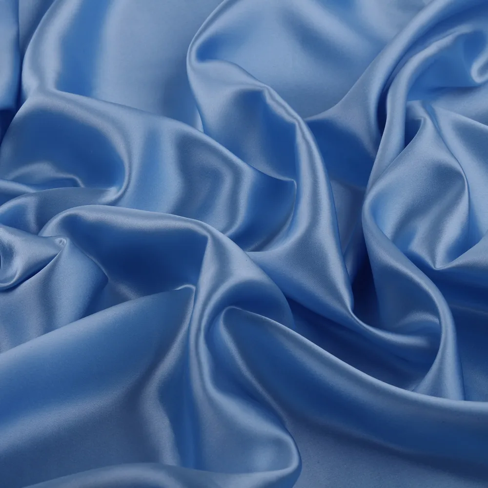 100% Pure Silk Fabric Solid Color Fabrics Width 114cm Colorful Natural Silk For Dress Pillowcase 22Momme Silk Satin Fabric