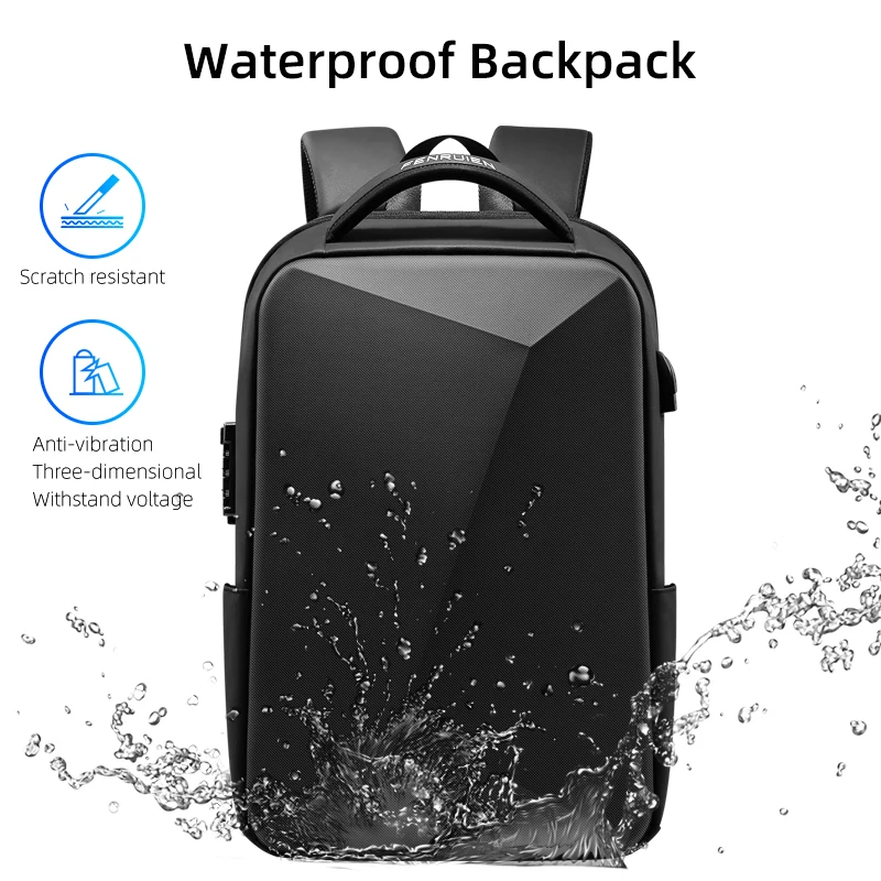 FENRUIEN оптовая продажа жесткие рюкзаки для бега подростков спортивная водонепроницаемая дешевая сумка ноутбука с USB-разъемом и защитой от кражи 15 6 дюйма
