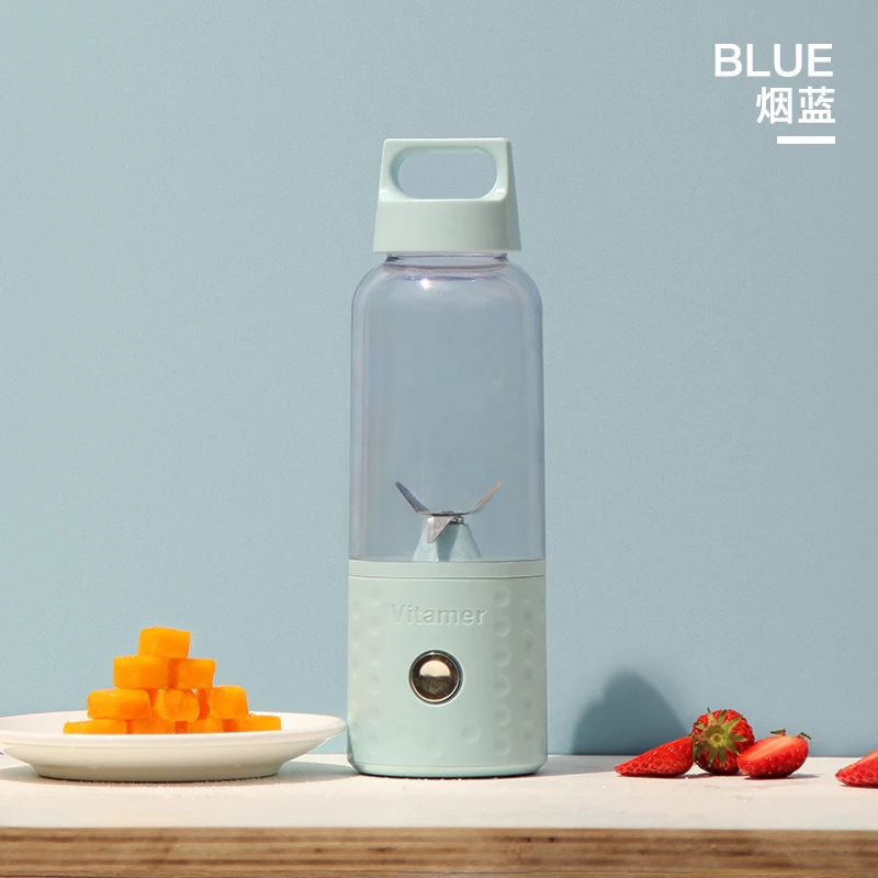 2020  New Arrivals USB Rechargeable Portable Juicer Blender 500ml High Quality Mini Hand Blender  RK-W18 Vitamin Juice Cup