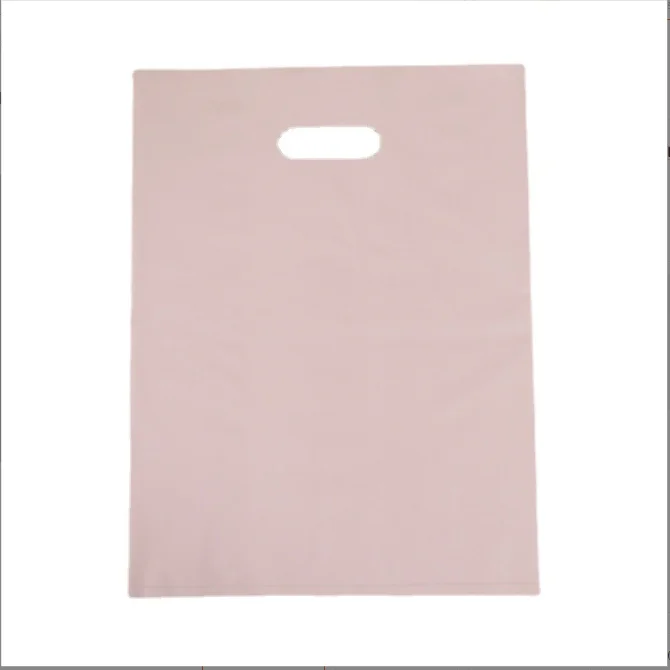 YC Custom Printed Logos Thank You Poly Shopping Bag PE Plastic Die Cut Handle Merchandise Bags For Clothing