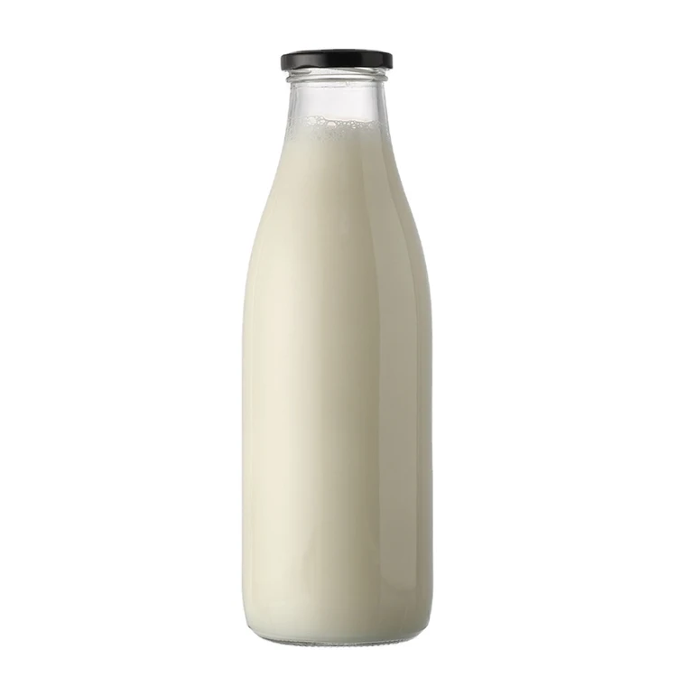 1000ML dairy milk glass bottles