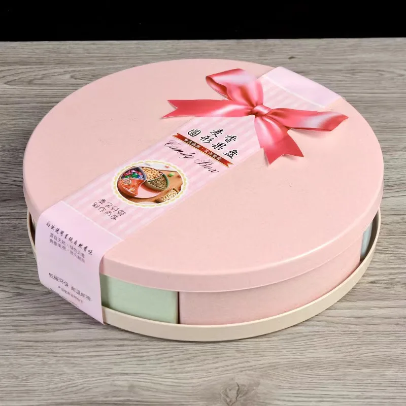 Colourful Flower Shape Food Grade Wheat Straw Plastic Food Container Box Nuts Dried Fruit Plate Snaker Candy Tray With Lid