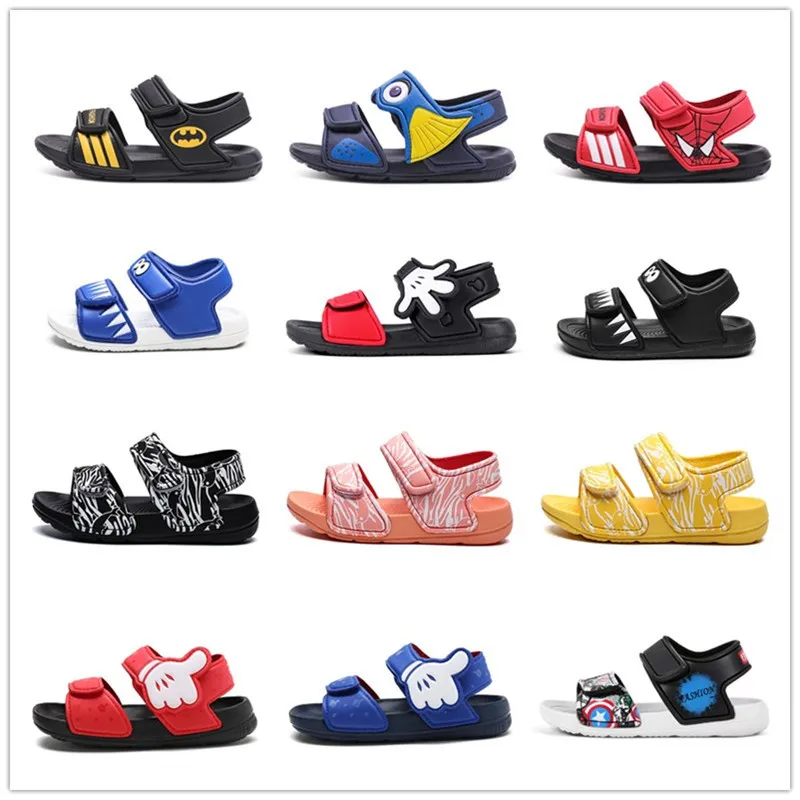 2021 hot night light outdoor cartoon strap baby kids shoes children luminous beach sandals for boys and girls