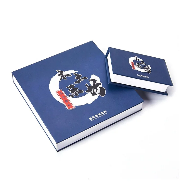 Customized Empty Blue Cardboard Luxury Fancy Magnetic Electronic Product U Disk Data Line Flip Top Hard Gift Box