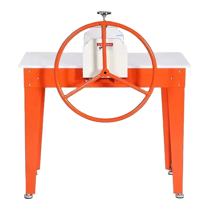 Manual clay press machine aluminum alloy double roller gear variable speed clay plate porcelain plate special equipment