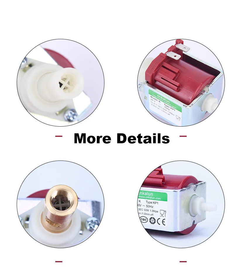 cnkalun KP1 15Bar 750ml/min 220V coffee machine vibration pump steam cleaner solenoid pump and espresso solenoid pump