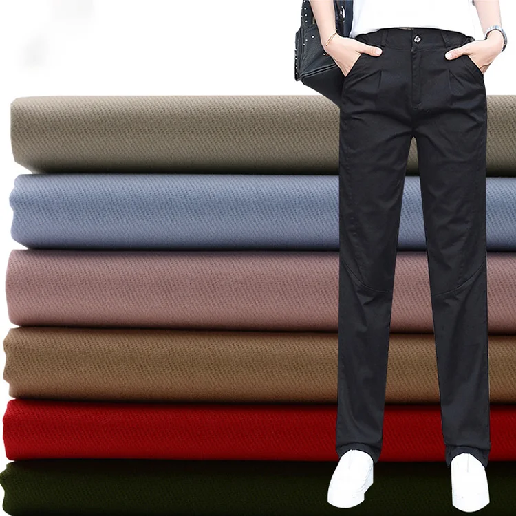 Factory Wholesale Stretch 240gsm Spandex Twill 95% Cotton 5% Elastane Fabric For Pants Fabric