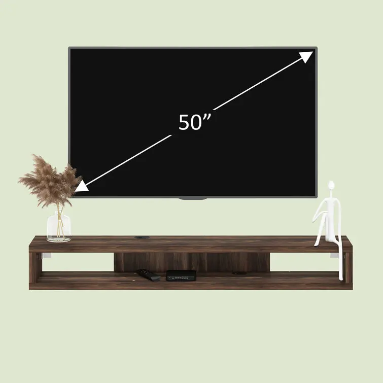 cheap modern floating tv shelf wall mouted TV stand for home