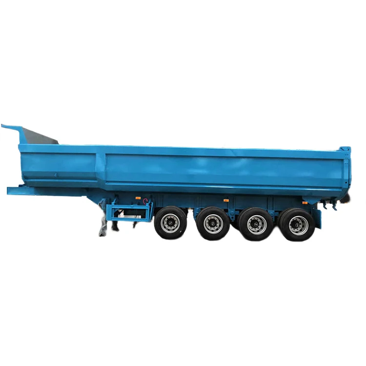 45cbm 80 Tons 4axles U-shape Dump Truck Trailers /tipper Semi Trailer