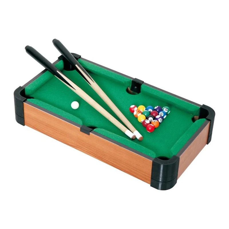 Wood Indoor Sport Entertainment Mini Pool Table Toy Play Games  Mini Billiards Table  For Kids children