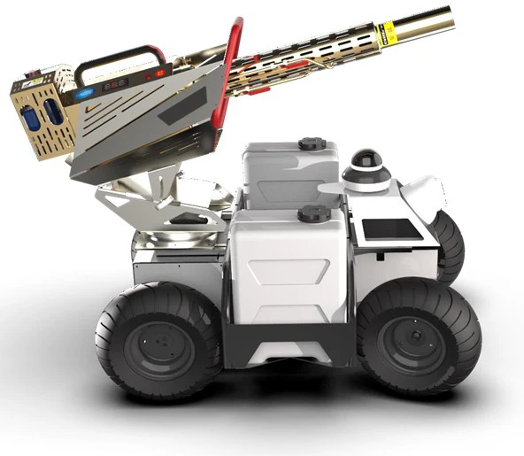 Outdoor indoor 30L Intelligent Disinfection Robot UGV Unmanned ground vehicle Fog spraying body infrared  fumigation  Machine