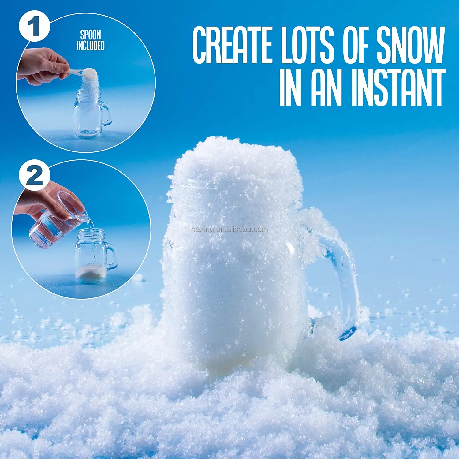 Magic Christmas Snow Artificial Snow Instant Snow For Decoration or DIY Slime
