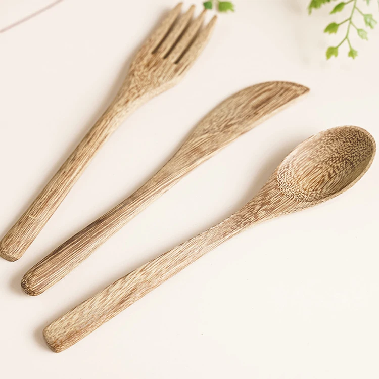 
High quality custom natural mini small bamboo wooden dinner spreader butter cheese knife 