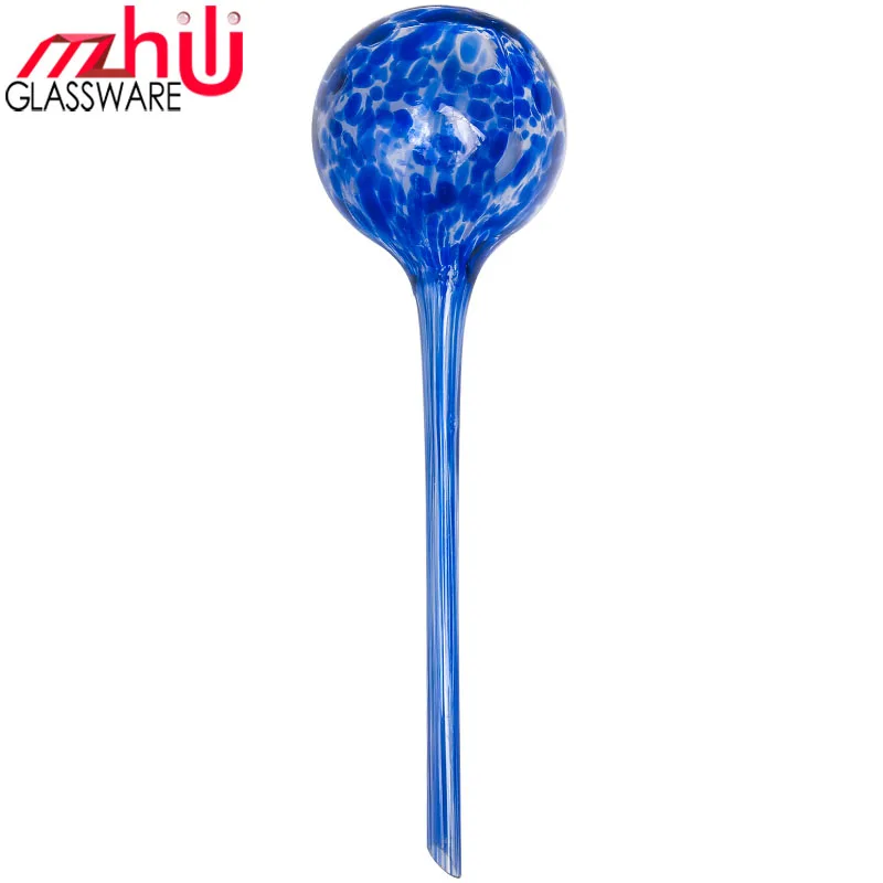 MEIZHILI Cobalt blue colour Watering Bulbs spikes self Watering Globes 8.5*30cm Garden Water drip Ball For Potted Plant aqua glo