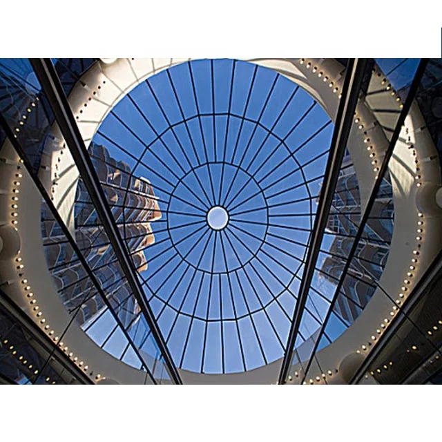 Patented Product Geodesic Fiber glass dome glass skylight roof