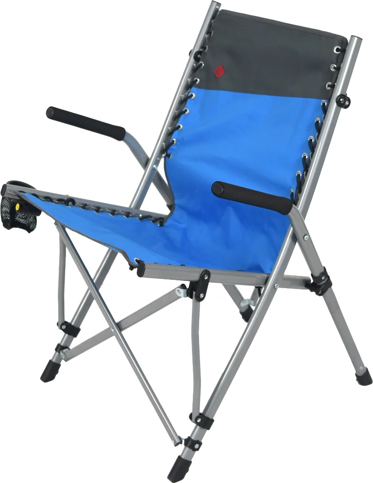 
super comfortable bungee quad chair collapse folding lounge durable zero gravity lounge with cup holder camping chairs 