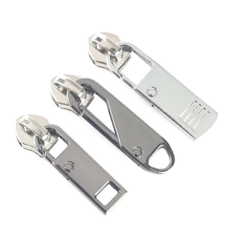 OCO Detachable metal slider accessories for #5 #8 #10 zipper other luggage accessories replaceable zipper head tabs