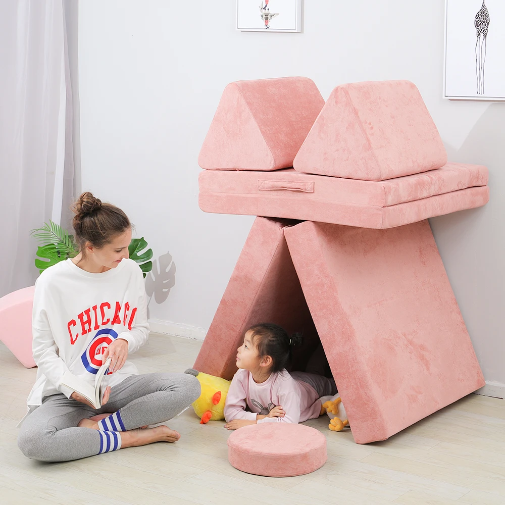 Hot Selling Inventory Innovative Children Play Couch Modular Living Room  Play Couch Furniture for Kids