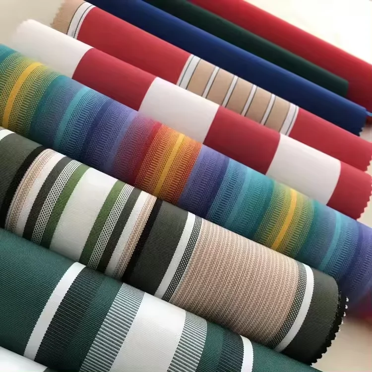 waterproof 100%Polyester Yarn Dyed Tent Fabric Solution Dyed Acrylic Outdoor Fabric For Awning