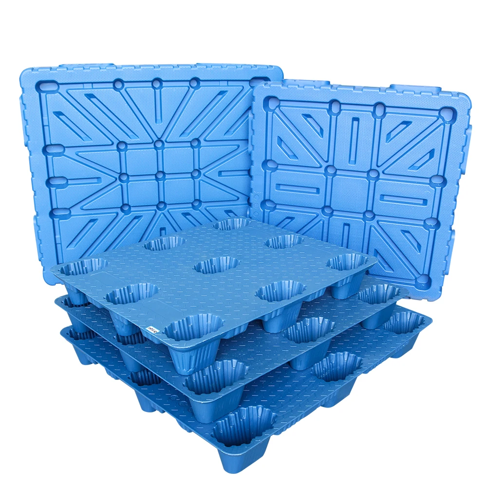 Linhui Cheap Prices Food Applications Manufacturer Medical Warehouse Blow Molding Tray Industrial Plastic Pallets