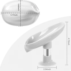 Bathroom Supplies Gadgets Leaf Shape Decorative Drainage Soap box Drain soap Holder Drop Shipping