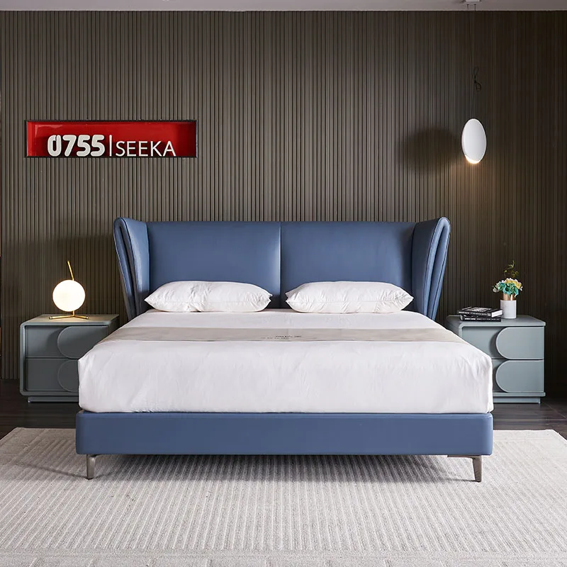 Cama King Size Beds Home Bedroom Furniture Bett Luxury Bed Frame Queen Letto Lit Complet Up-holstered Beds