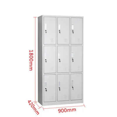 9 door steel locker for office Luoyang factory cheap price steel locker