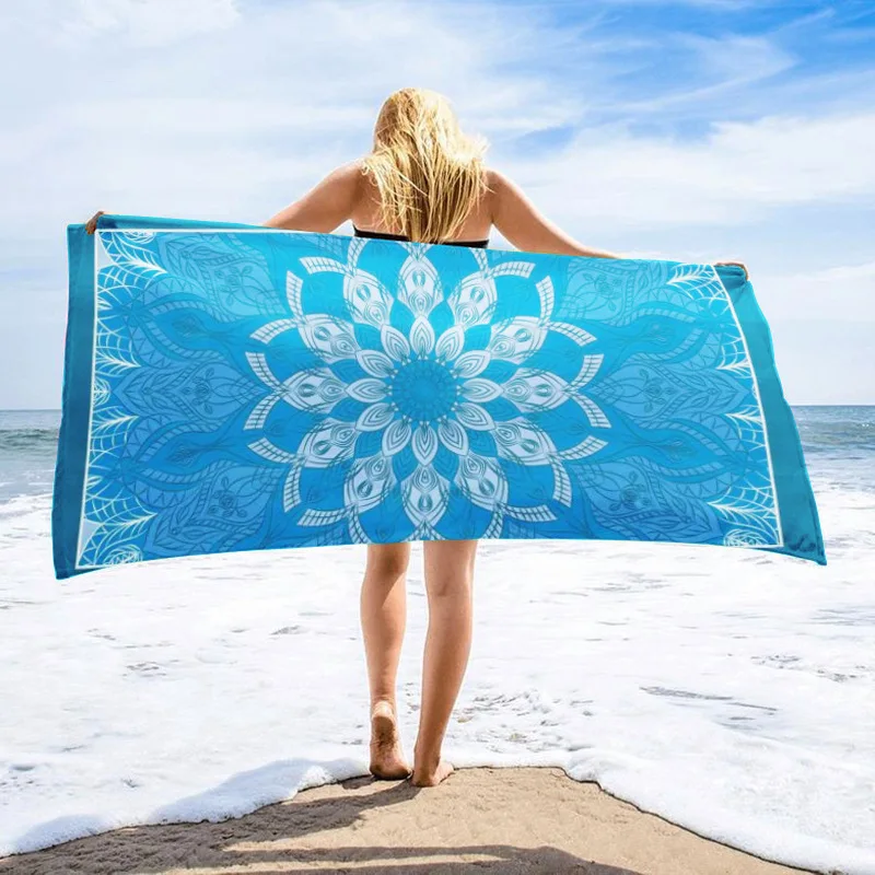 Microfiber Digital Printing Dolphin Beach Towel Sand Proof Beach Towel Summer Beach Towel
