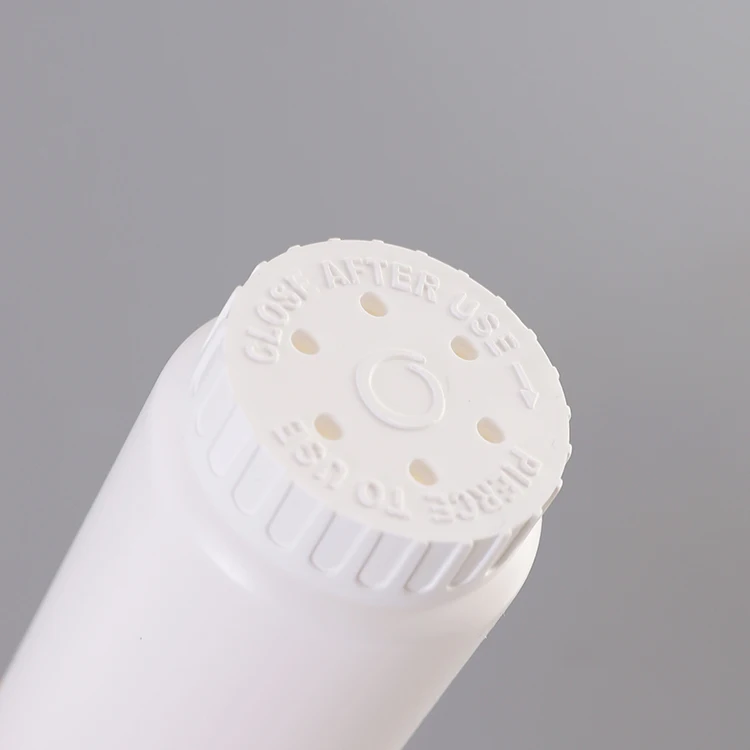 HDPE White Plastic Empty Baby Talkum Talcum Powder Container Bottle And Jar Manufacturer With Sifter, Puff