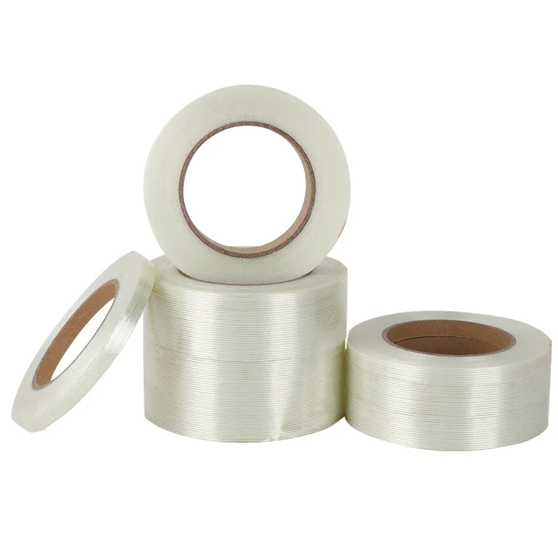 Transparent fiberglass tape, mesh carpet tape, fiber tape, single side strong binding strip fiber tape