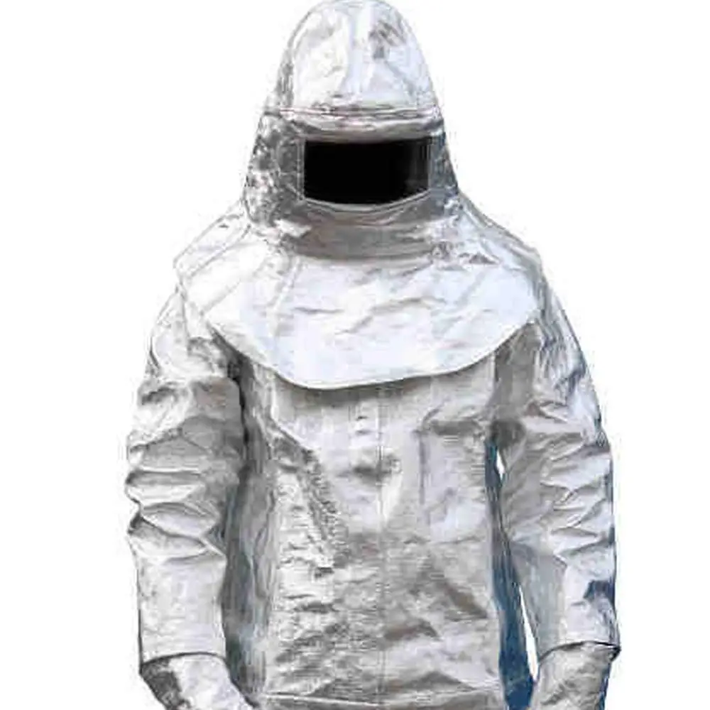 Heat Resistant Suit Anti Thermal Radiation Suit 800 degree Fireproof flameproof Coveralls Aluminium Foil Firefighter Uniform