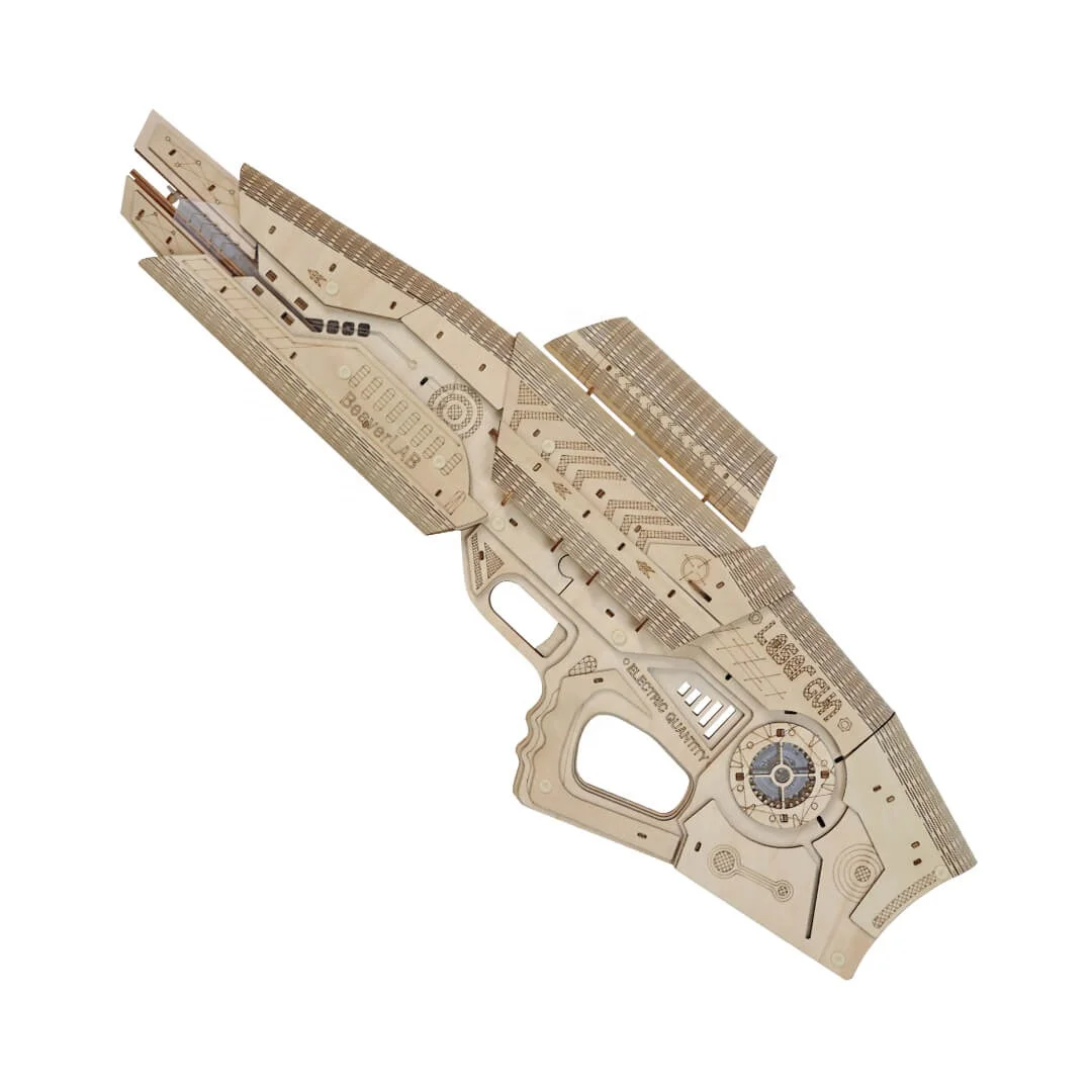 Hot Selling Wholesale Beaverlab DIY Gun Toys & Hobbies 3D Wooden Puzzles Crafts Jigsaw Large War Gun Gifts Kid Adults