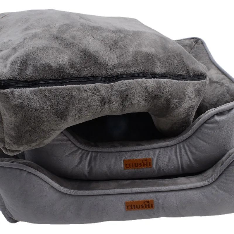 China products all season luxury Custom Size Soft Pet Dog Bed Washable Luxury Warm Soft Pet Supplies Dog Beds