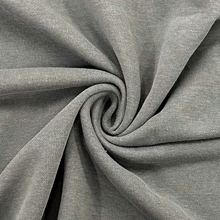 51% Polyester 49% Cotton Terry Fabric Plain Knitted Stretch Fabric for Garments Activewear Skirts-300gsm for Boys and Girls