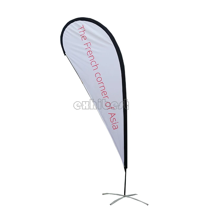 Promotional Single or double sided printing options beach flag
