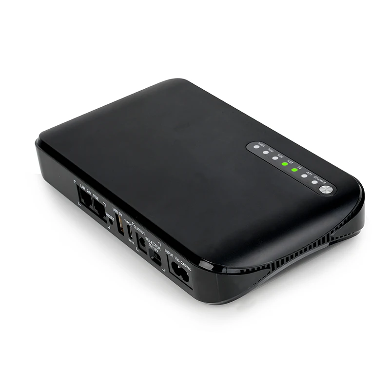 SKE mini ups 5 v 9 v y 12 v router y antena wifi dc ups 18W LiFePO4 battery 20000 mah para router y modem DC 9V 12V POE15V 24V