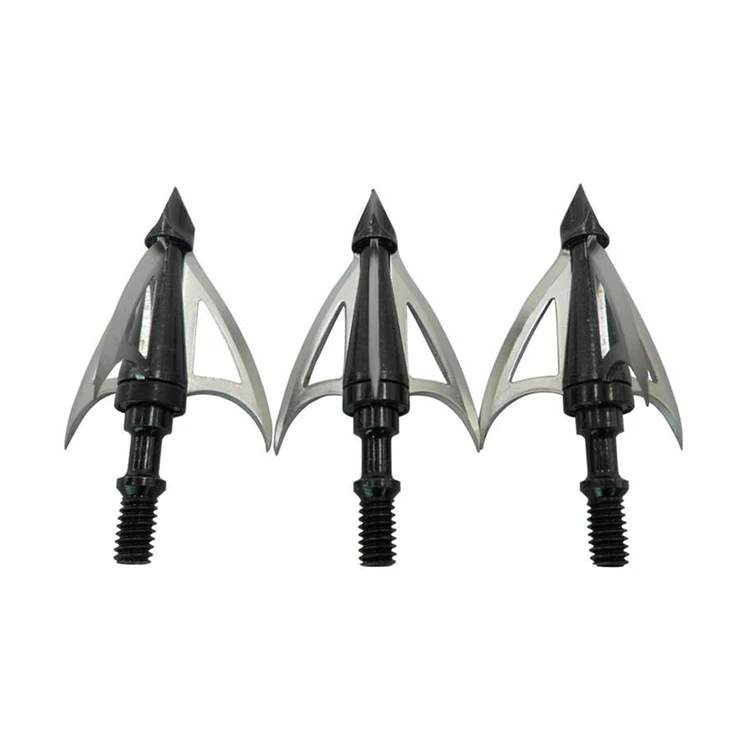 100Grain Hunting Archery 3-blade Broadheads Arrow Heads Points Tips